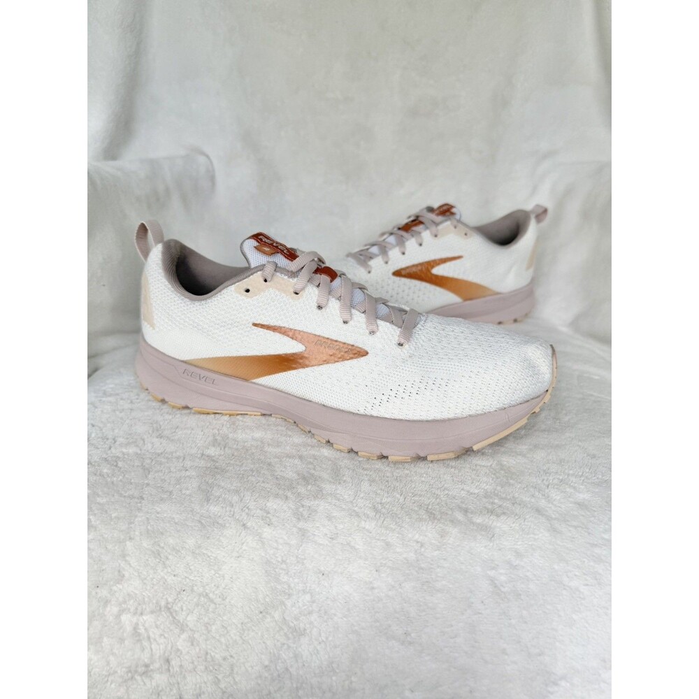 Brooks Revel 4 Women's Size 9.5 B (Medium) Running Shoes White Copper
